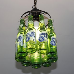 Recycled Bottle Ceiling Light