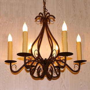 Electrified Candlestick Ceiling Light