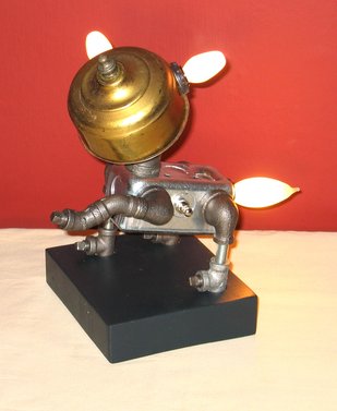 Recycled Dog Lamp