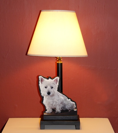Custom Dog Lamp