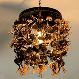 100 plug recycled ceiling light