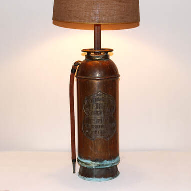 Lamps From Recycled Found Objects, How Do You Make A Fire Extinguisher Lamp