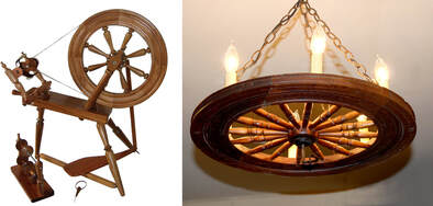 Spinning Wheel Chandelier