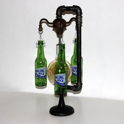 Recycled Beer Bottle Lamp