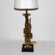 Dual Vintage Trumpet Lamp