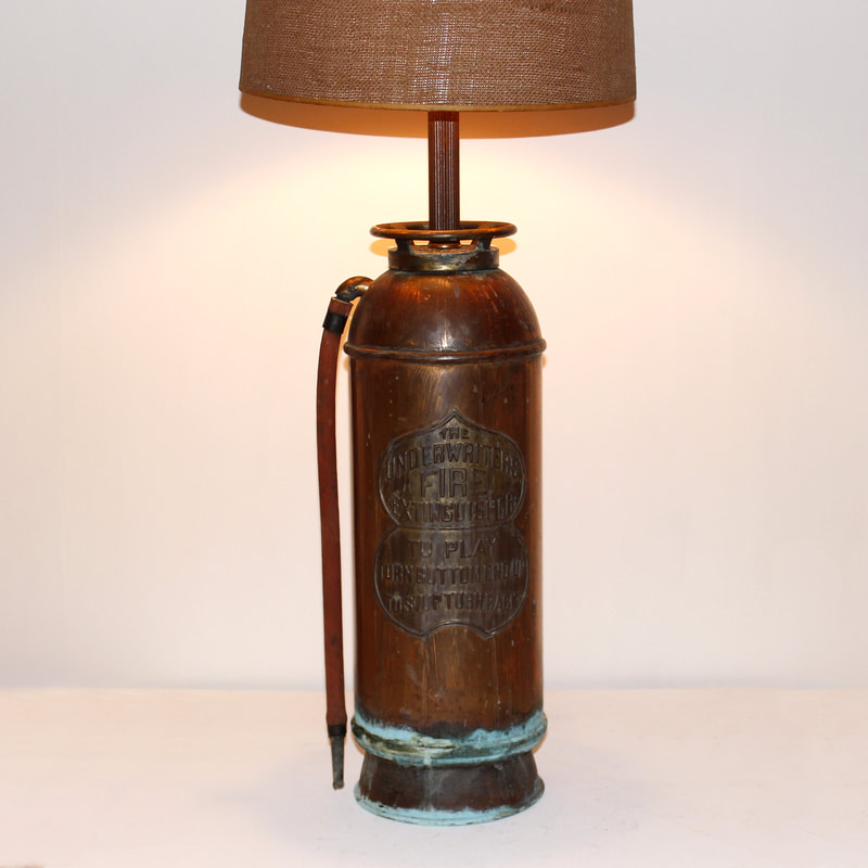 Lamps From Recycled Found Objects, How To Make A Fire Extinguisher Lamp