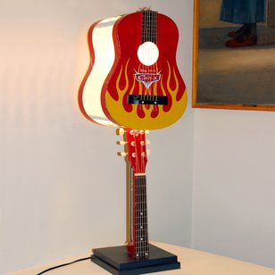 Recycled Guitar Lamp