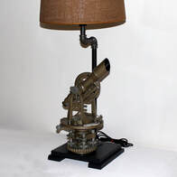 Custom Lamp with Client's Surveying Instrument