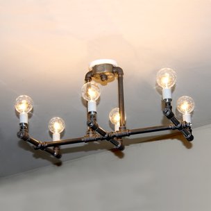 Pipe Chandelier, Pipe Ceiling Light