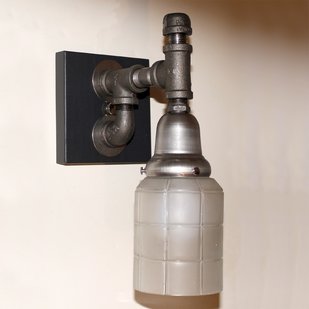 Steampunk Pipe Sconce